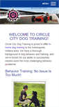 Mobile Screenshot of circlecitydogtraining.com